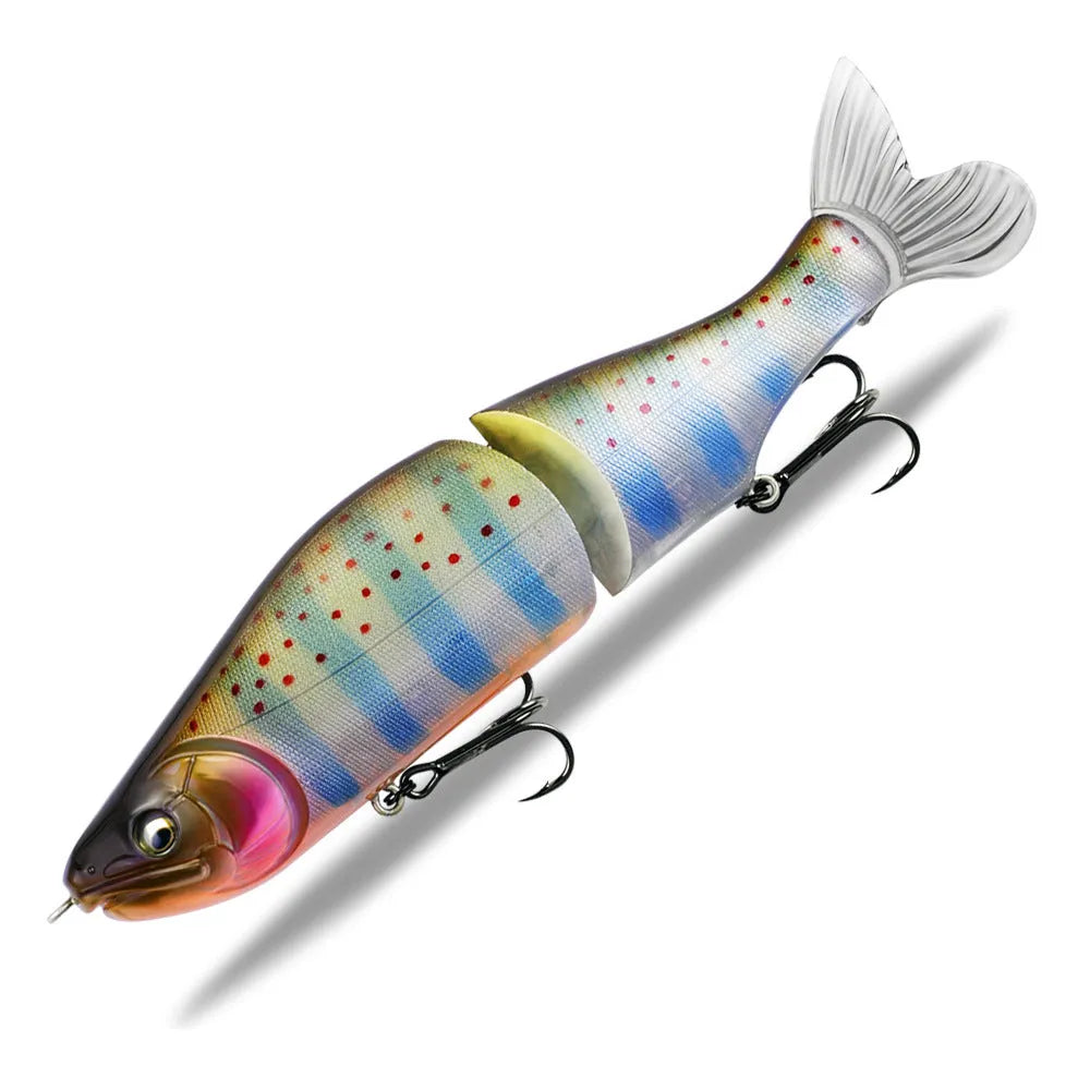 185mm hard plastic fishing swim bait lure for bass fishing in one of fifteen colour options