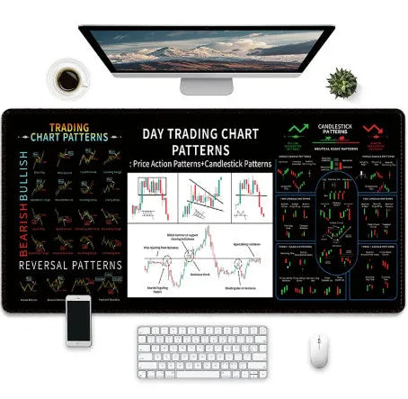 Large gaming mouse pad with printed game artwork on natural rubber surface