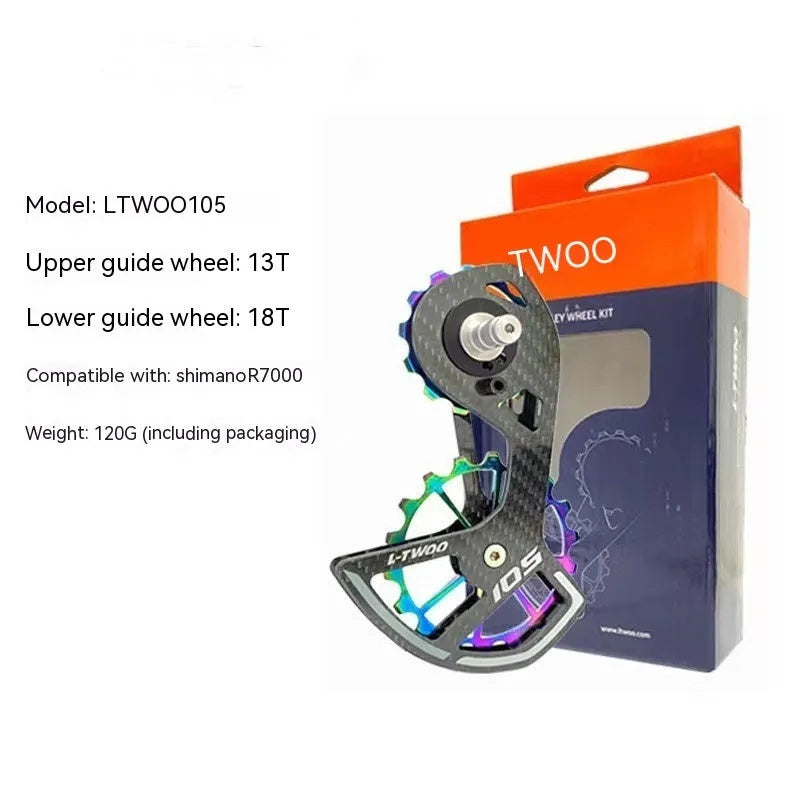 LTWOO 105 bicycle rear derailleur with large pulley and blueprinted dial for Shimano R7000
