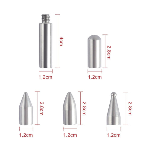 Three alloy steel hook crowbars for car dent repair in a professional tool set
