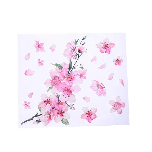 Cherry blossom flower pattern car sticker vinyl decal in two size options