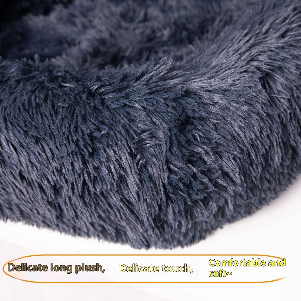 Winter thicken thermal vehicle pet mat in dark grey and beige colours showing single and double seat sizes