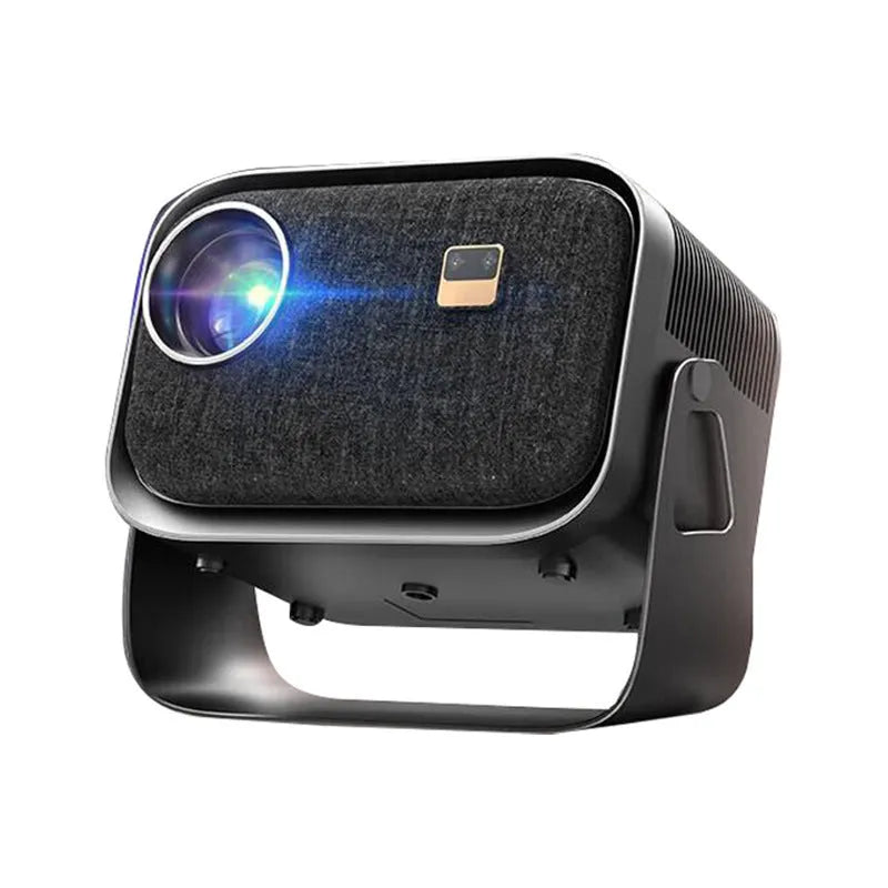 4K Android smart projector with portable design for home cinema and mobile phone screen mirroring