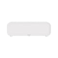 Black and white flame dynamic aroma diffuser with remote control on wooden table