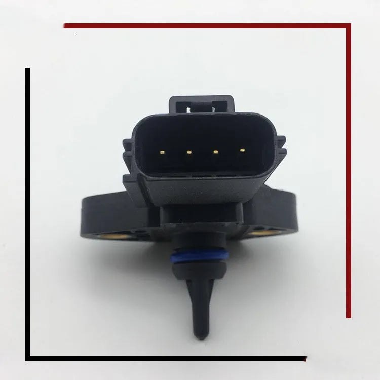 Black Ford Lincoln intake pressure sensor with electrical connector