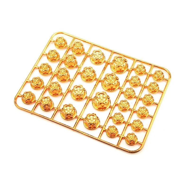 Set of 30 coloured ABS plastic screw caps for motorcycle engine modifications