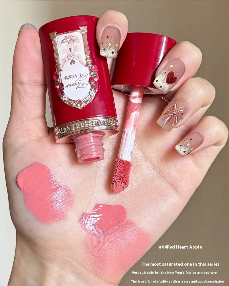 Strawberry Cupid Liquid Blush makeup product in six different shade bottles