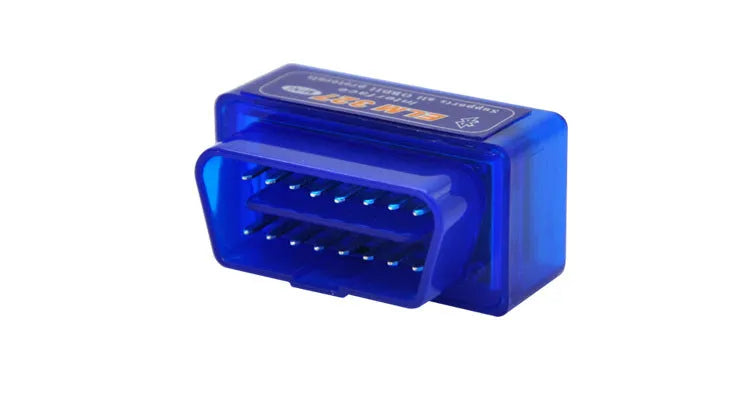 ELM327 Bluetooth OBD2 automotive diagnostic scanner with compact 45mm design for fault code reading