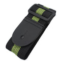 Woven musical instrument strap for guitar or ukulele in army green colour.