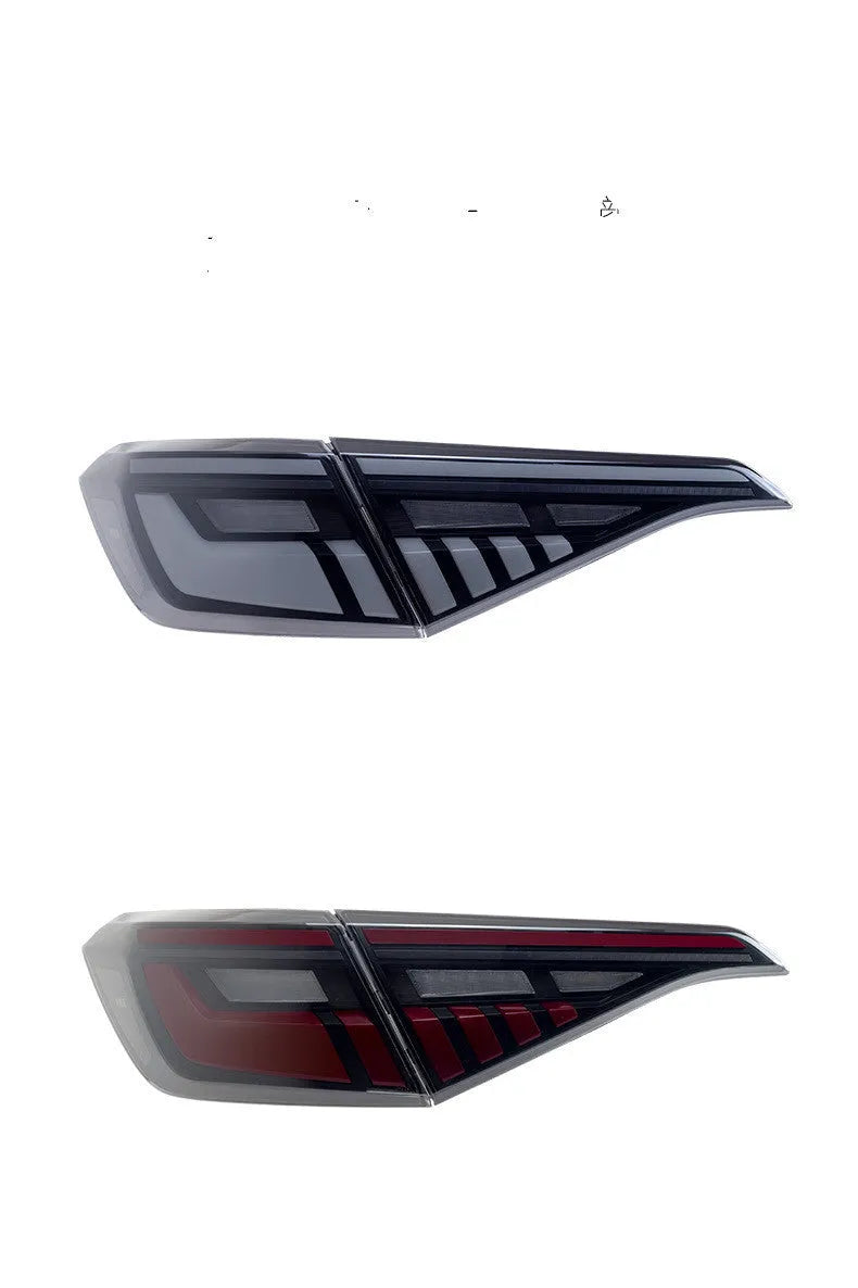 11th Generation Honda Civic black and red LED tail light assembly with sequential turn signal streamer.