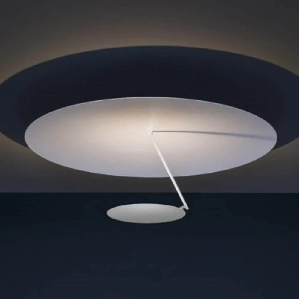 White and gold 50cm iron art chandelier ceiling lamp with warm LED light