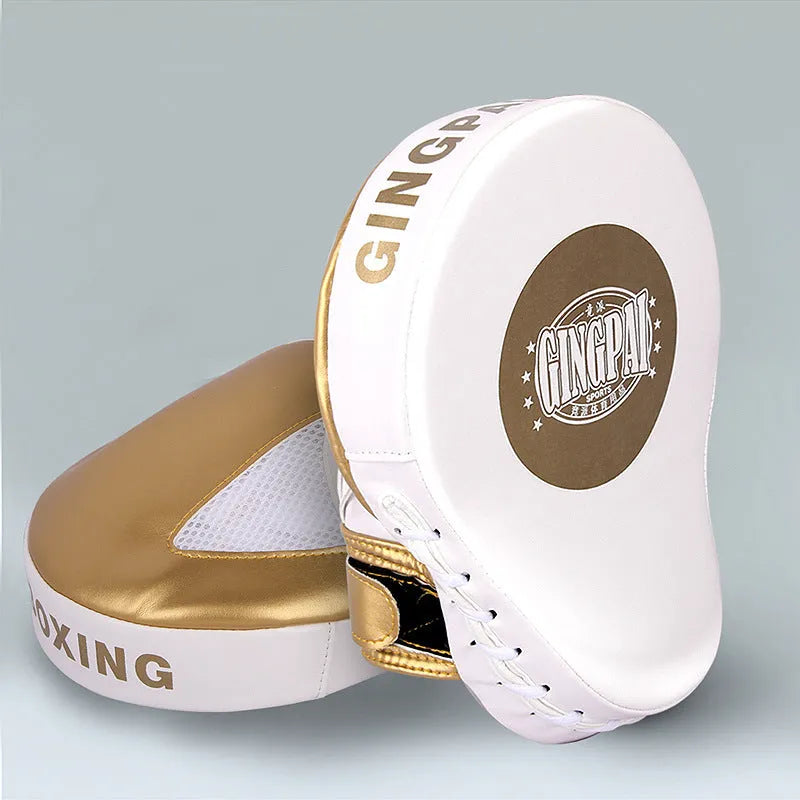 Vertical hanging PU martial arts baffle target in gold or green colour, 60cm height