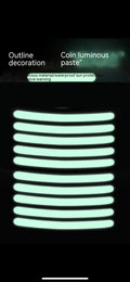 20-piece set of arc-shaped PVC reflective stickers for car wheel hubs in multiple colour options
