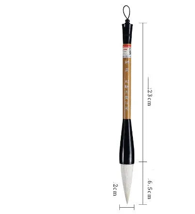Large traditional Chinese calligraphy brush with mixed wolf and sheep hair bristles for wrist painting