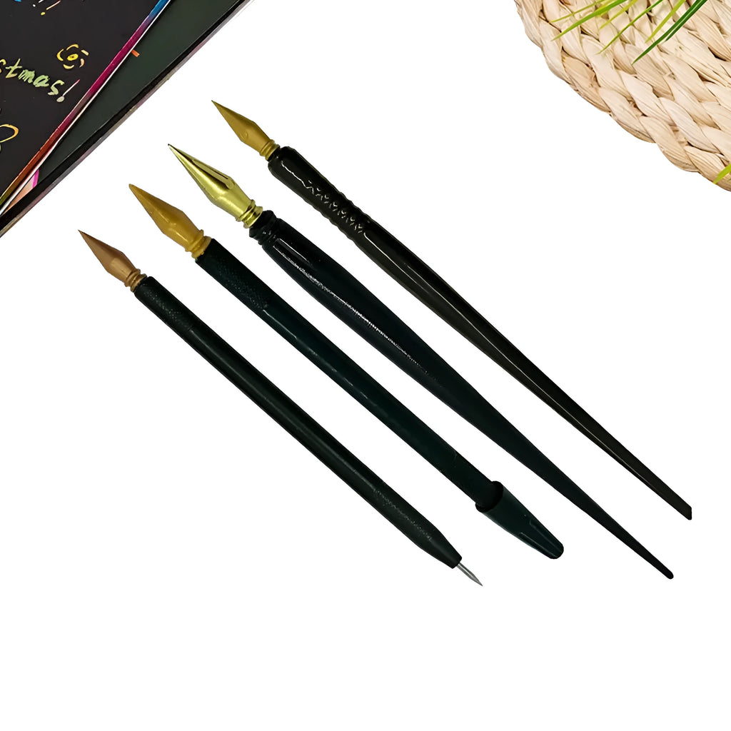 PS plastic scratch art pen for children's drawing tools with ergonomic design