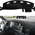 Black non-woven fabric car light repellent mat dashboard cover on vehicle dashboard