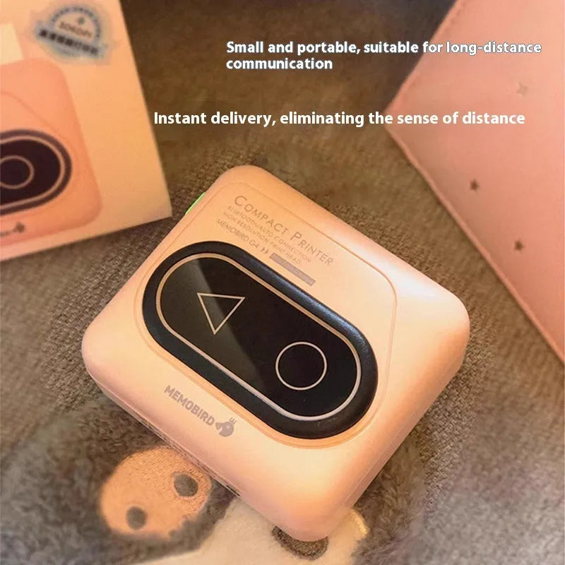 Compact Bluetooth thermal mini printer in avocado green colour for mobile phone wireless printing
