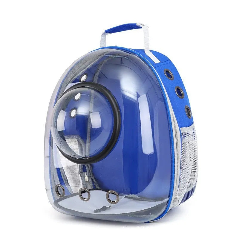 PC pet carrier bag with side opening in various solid colours including grey, pink, green, and blue