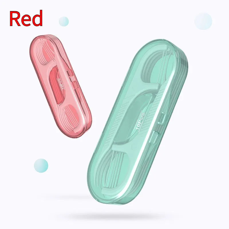 Individually packaged dental floss strands in plastic with high tensile strength