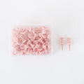 Morandi colour pushpins set showing push-button, five-pointed star, and button-style decorative nails