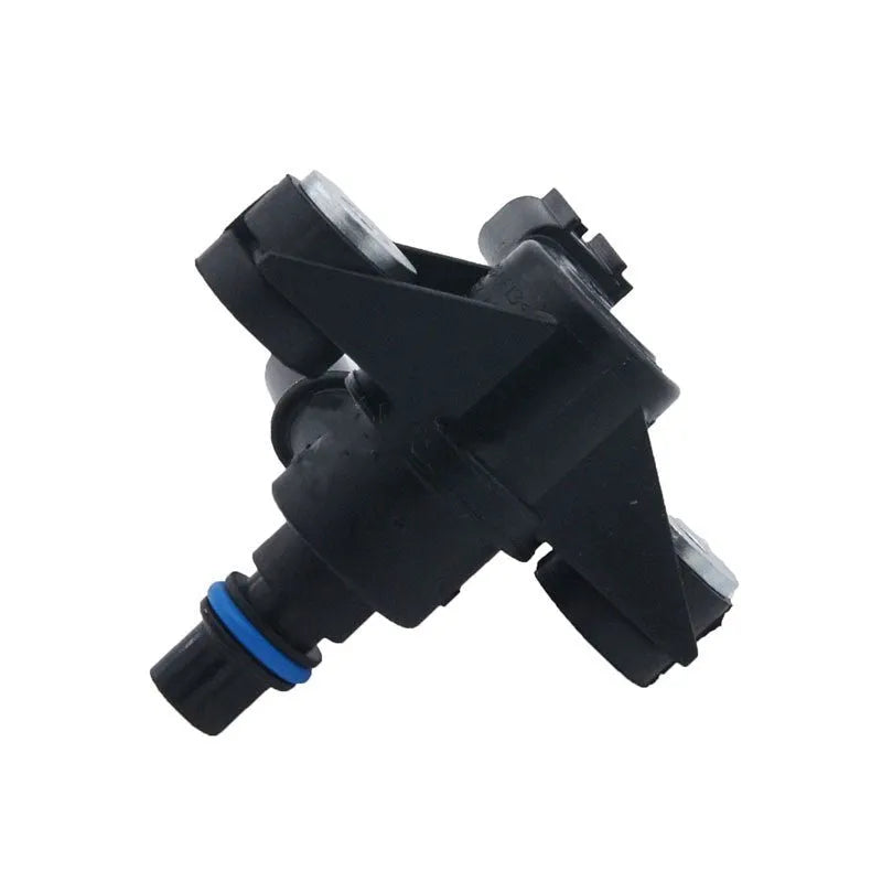 Black ABS plastic turbocharger boost control solenoid valve for Ford cars, part number AU5A-9G866-AB.