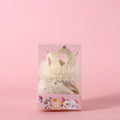 Pet cat wearing princess crown headdress with cotton polyester veil in beige colour