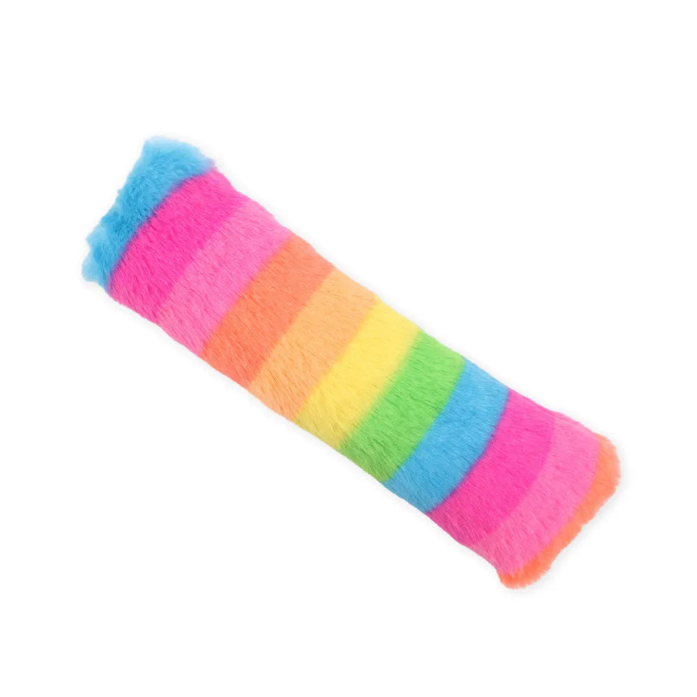 Soft plush interactive cat toy with crinkle sound and catnip filling for indoor play