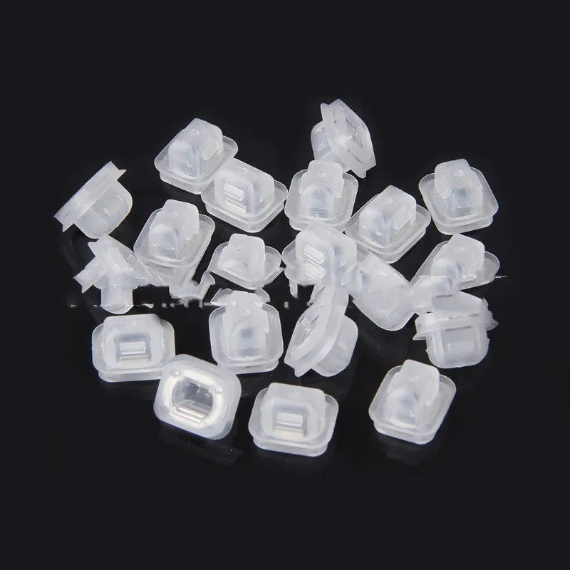 Transparent plastic interior fastener clips for BMW E39 and E38 vehicles