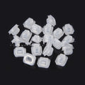 Transparent plastic interior fastener clips for BMW E39 and E38 vehicles