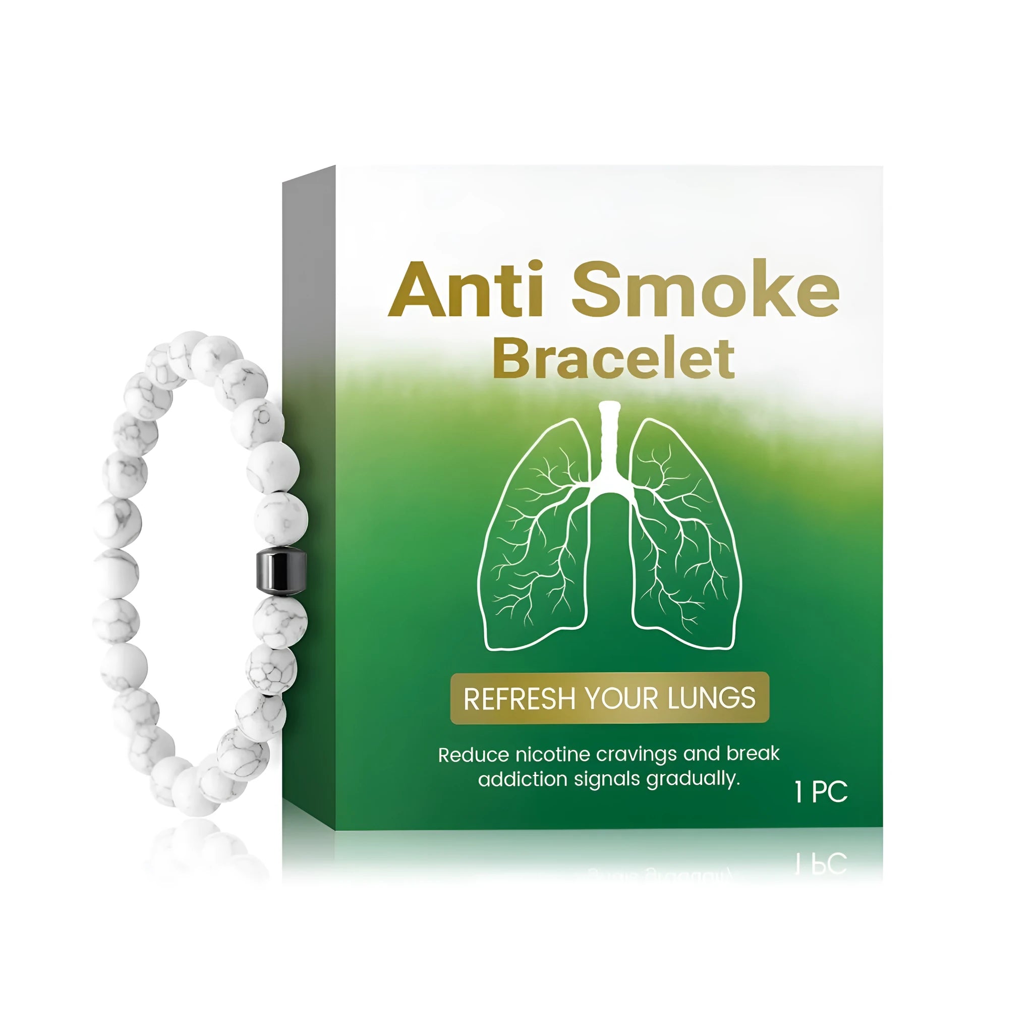 Women's synthetic turquoise smoke prevention bracelet single piece aromatherapy accessory
