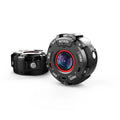 Black waterproof sports digital camera showing compact design and USB port.