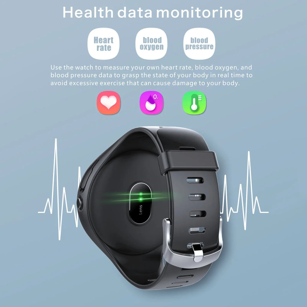 Black detachable smart bracelet and Bluetooth headset combo with colour screen and TWS earphones.