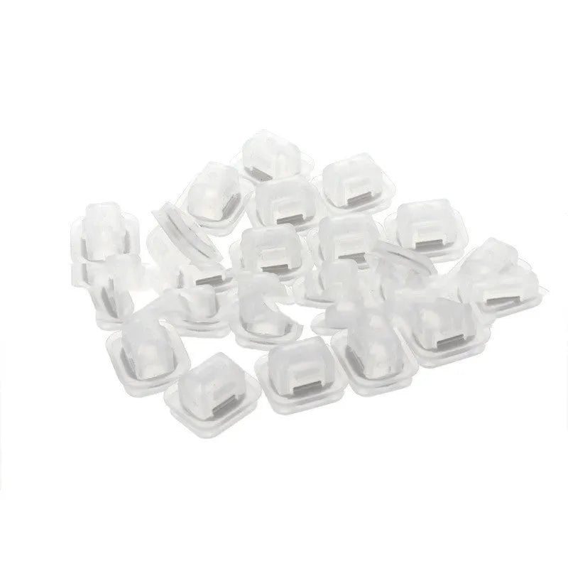 Transparent plastic interior fastener clips for BMW E39 and E38 vehicles