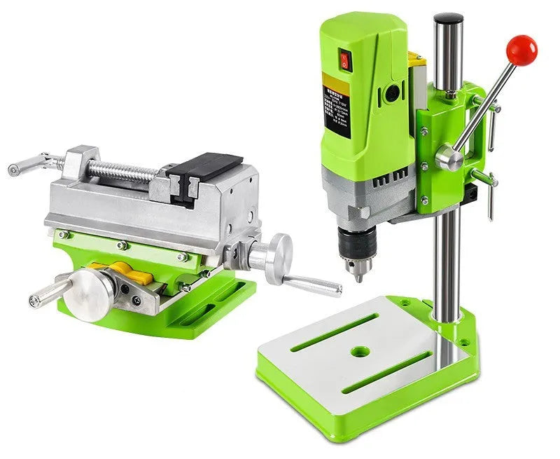 Benchtop drilling and milling machine with cross bench pliers and heavy duty bench pliers