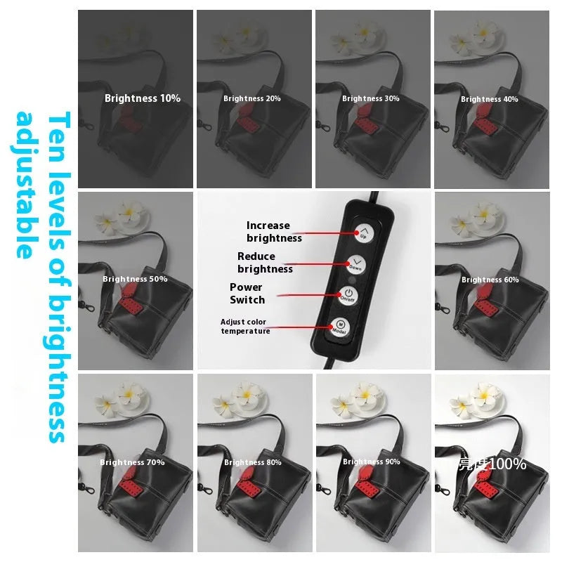 50cm studio light box with metal frame and collapsible design for product photography