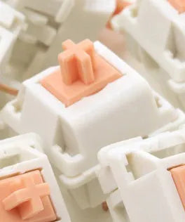 Single Panda Shaft mechanical keyboard switch for DIY replacement on a white background.