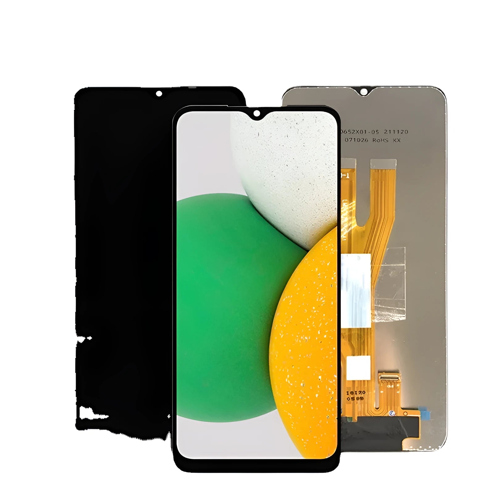 Samsung A03 Core mobile phone LCD screen assembly with capacitive touchscreen