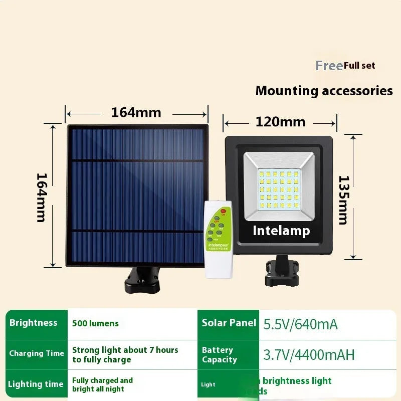 Outdoor solar-powered garden light with waterproof IP65 rating for courtyard and patio illumination