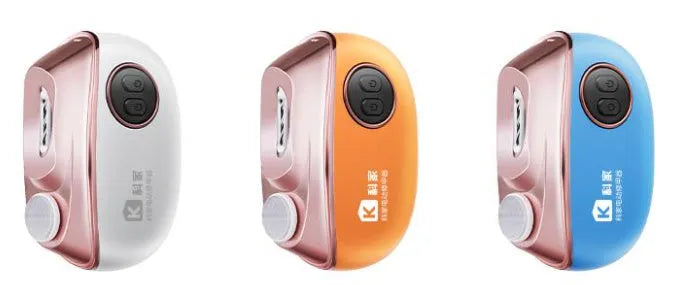 Blue electric nail clipper and polishing device with USB Type-C charging cable and cleaning brush