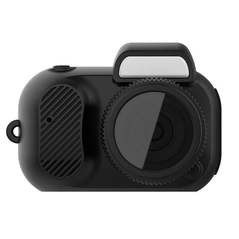 Black Y3000 HD compact outdoor sports camera with small LCD screen on front.