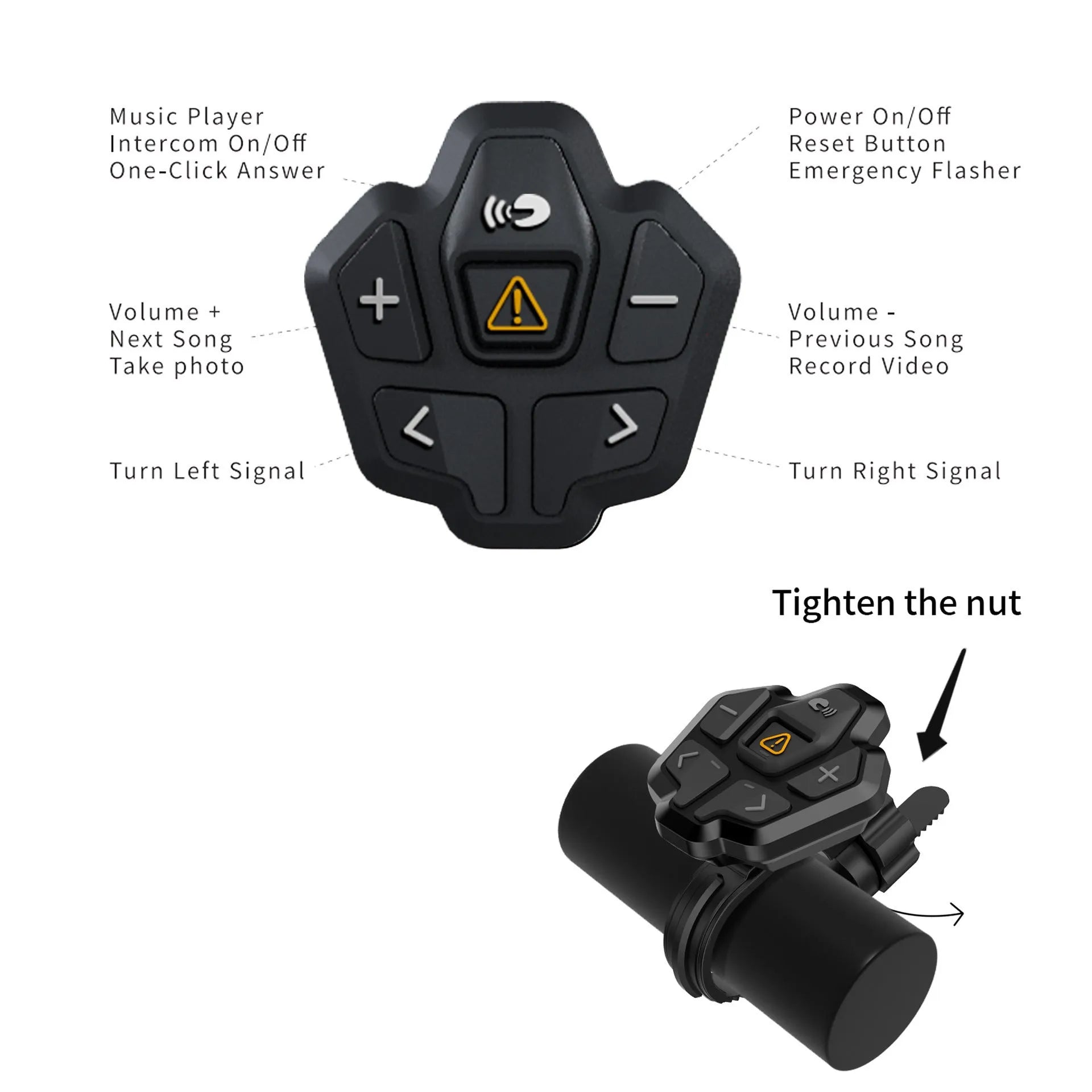 Black and grey smart Bluetooth integrated helmet with warning lights for adult cycling safety