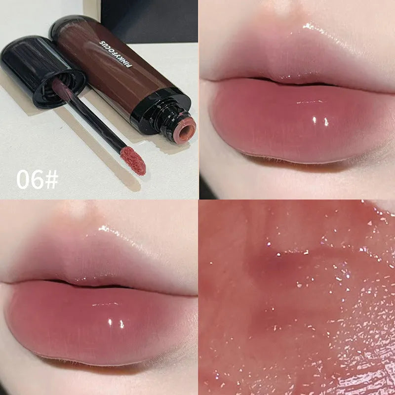 Black Shiny Makeup Mirror Lip Lacquer in six Black Citrus shade options