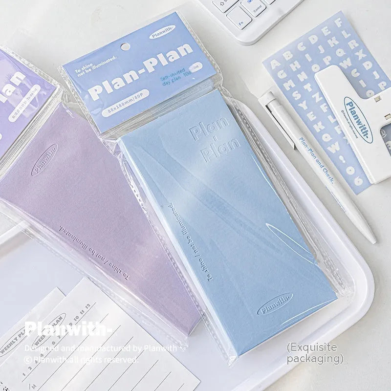 A5 embossed simple visual daily meter book showing cover colour options.