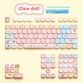 Clip doll artwork mechanical keyboard key caps with sublimation printing in 112 or 120 key configurations