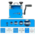 SD-017 manual wire stripping machine for 0.5-17mm cables on a workbench.