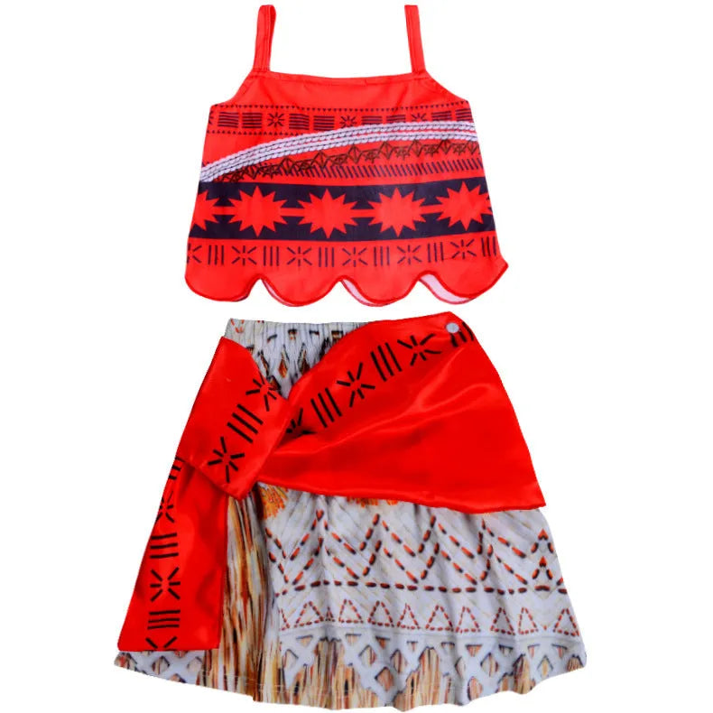 Child's performance costume two-piece set in graph colour acetate fiber with coat and skirt