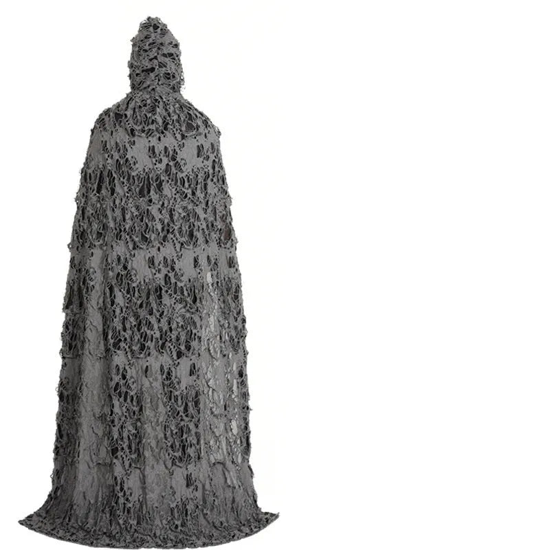 Hooded rag cloak in cloth material, Halloween costume, sizes 110cm 130cm 150cm