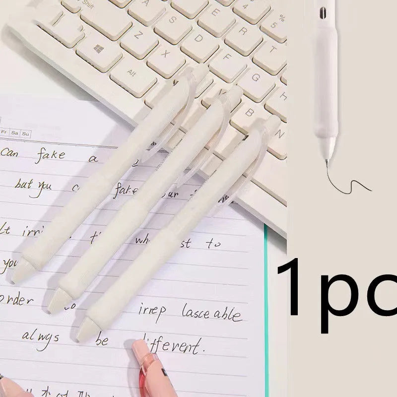 Macaron colour press gel pen with 0.5mm tip in smoked brown, powder or white ink options