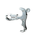 Zinc alloy archery release aid with two-axis harpoon clip for bow training
