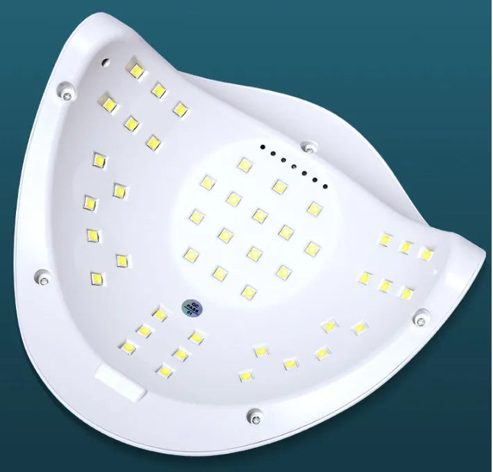 White professional UV LED nail lamp with 45 lamp beads for gel polish drying